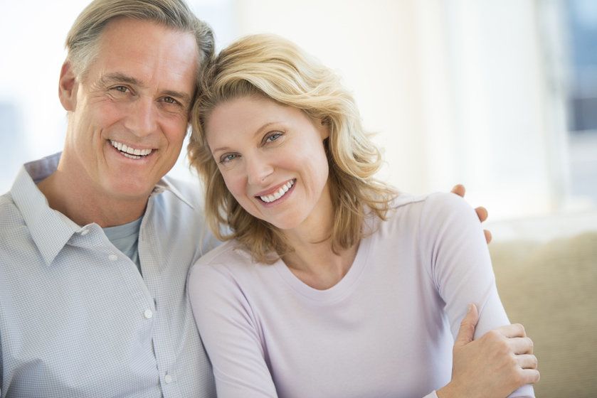 photo of a smiling couple